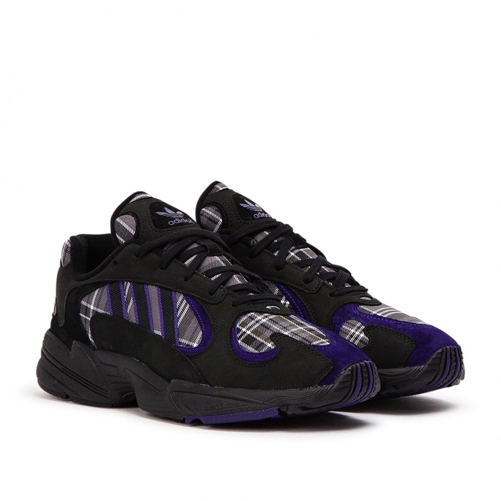 Adidas Yung 1 Plaid Pack - Black/Purple EF3965